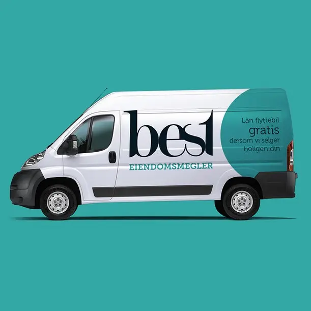 Best Eiendomsmegler's moving van